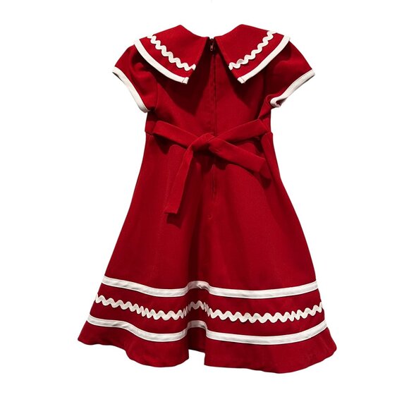 Allison Ann Vintage Sailor Dress, Red White, 4T - Picture 2 of 6